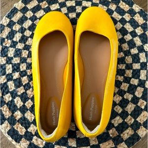 Hush Puppies Leather GoldenRod Flats